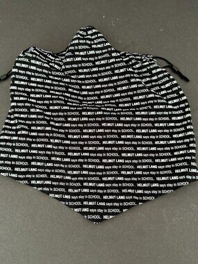Helmut Lang Cotton Masherina Bandana Stay in School Print